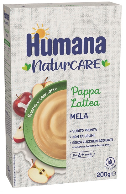 HUMANA NATURCARE - PAPPA LATTEA MELA (4+ MESI) 200GR