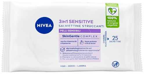 NIVEA - SALVIETTINE STRUCCANTI 3IN1 SENSITIVE