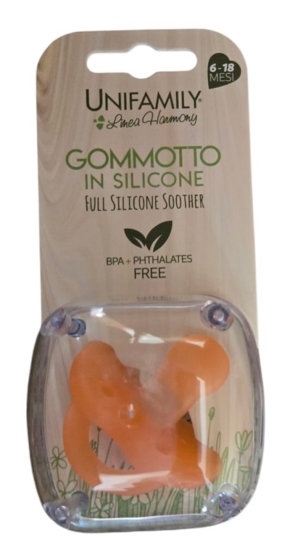 UNIFAMILY - GOMMOTTO IN SILICONE 6/18 MESI ORANGE