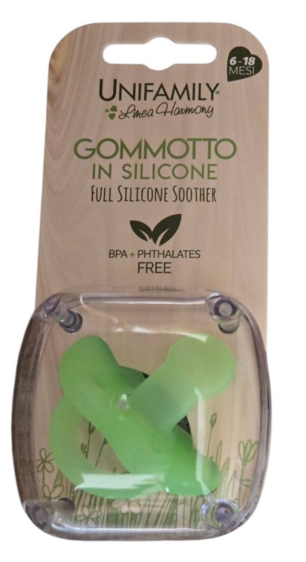 UNIFAMILY - GOMMOTTO IN SILICONE 6/18 MESI GREEN